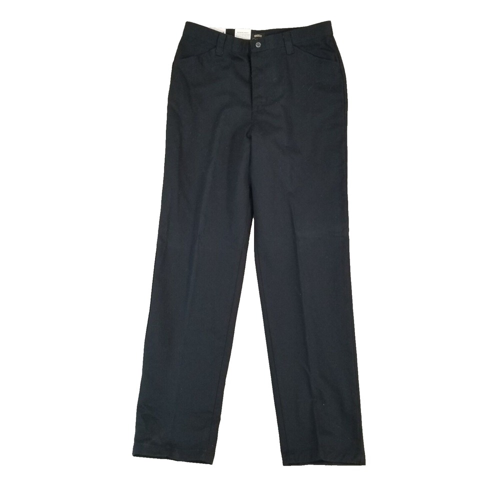 Lee Pants Women 14 L Black Riders Casuals Chino Straight Leg Cotton NEW